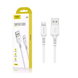 Foneng Micro Data Cable X85 One-Batch 3A QC 1m White Foneng Micro Data Cable X85 One-Batch 3A QC 1m White